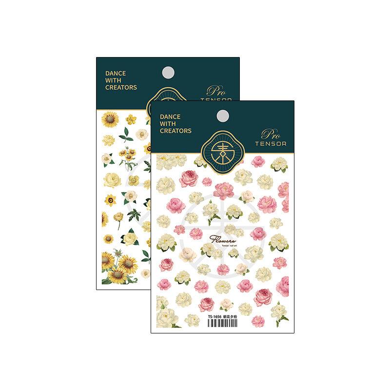 NailMAD Nail Art Stickers Adhesive Slider Sunflowers Sticker Decals - Nail MAD
