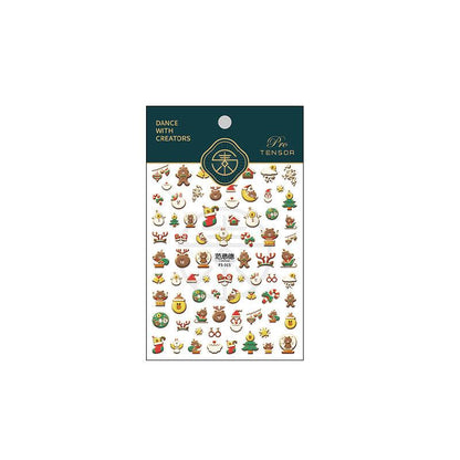 NailMAD Nail Art Stickers Adhesive  Christmas Deer 3D Sticker Decals - Nail MAD