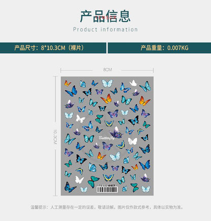 NailMAD Nail Art Stickers Adhesive  Embossed Bowtie Ribbon Sticker Decals TS897 - Nail MAD