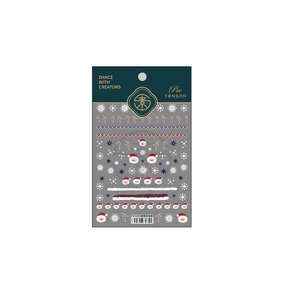 NailMAD Nail Art Stickers Adhesive  Embossed Ginger Bread Men Sticker Decals TS1029 - Nail MAD