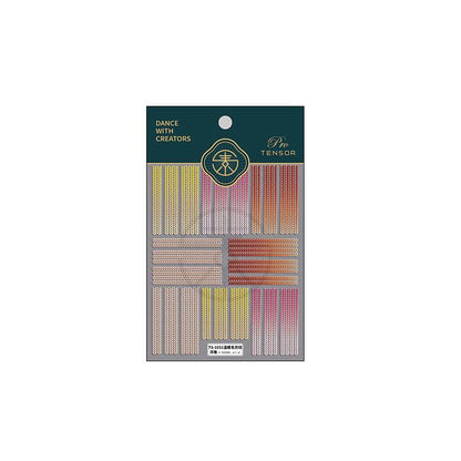 NailMAD Nail Art Stickers Adhesive  Embossed Knitting Sweater Sticker Decals TS1049 - Nail MAD