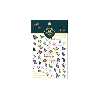 NailMAD Nail Art Stickers Adhesive s Embossed Cartoon Dinosaurs - Nail MAD