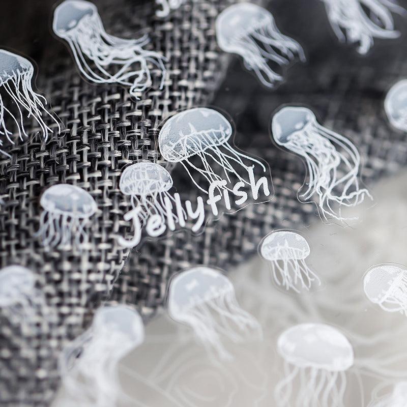 NailMAD Nail Art Stickers Adhesive s Embossed Jellyfish Sticker Decals TS685 - Nail MAD