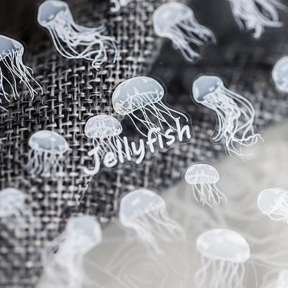 NailMAD Nail Art Stickers Adhesive s Embossed Jellyfish Sticker Decals TS685 - Nail MAD