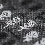 NailMAD Nail Art Stickers Adhesives Black White Rose Embossed Sticker Decals TS216 - Nail MAD