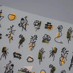 Nail Art Stickers Adhesive Slider Abstract Flower Leaf Branch Sticker Decals TS3204