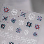 Nail Art Stickers Adhesive Slider Embossed Bohemia Style Sticker Decals 