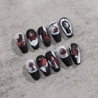 Nail Art Stickers Adhesive Slider Embossed Duchess Portrait Sticker Decals