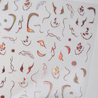 Nail Art Stickers Adhesive Slider Embossed Laser Lines Sticker Decals 