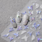 Nail Art Stickers Adhesive Slider Laser Butterfly Sticker Decals M262