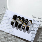 Nail Art Stickers Adhesive Slider Letter Words Sticker Decals MN063