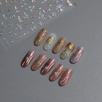 Nail Art Stickers Adhesive Slider Metal Colors Series Sticker Decals M093