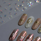 Nail Art Stickers Adhesive Slider Metal Colors Series Sticker Decals M093