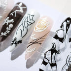 Nail Art Stickers Adhesive Slider Sexy Body Art Sticker Decals 