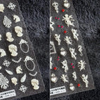 Nail Art Stickers Adhesive Slider Vintage Angel Embossed Sticker Decals TS524