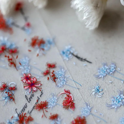 Nail Art Stickers Adhesive Sliders Mandala Flowers Sticker Decals 