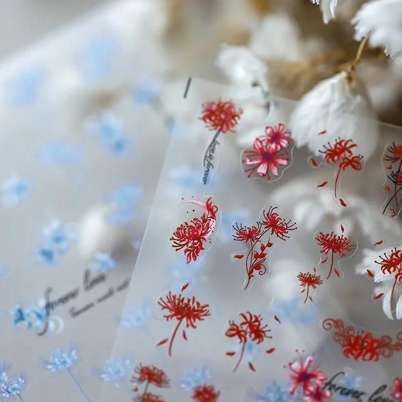 Nail Art Stickers Adhesive Sliders Mandala Flowers Sticker Decals 