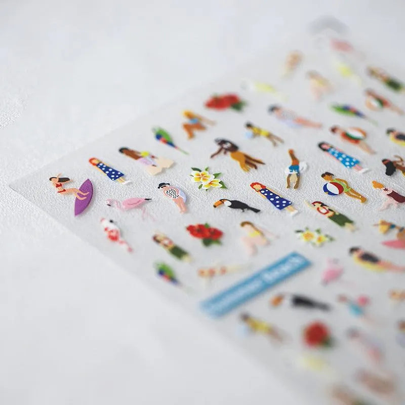 Nail Art Stickers Adhesive Summer Beach 3D Sticker Decals TS133