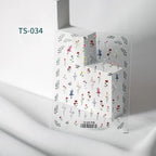 Nail Art Stickers Adhesives Lavender Dry Flowers Leaf Sticker Decals TS034