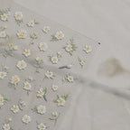 Nail Art Stickers Flower Bird Adhesive Embossed Sticker Decals