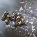 Nail Art Stickers Jewelry Design Adhesive Embossed Sticker Decals 