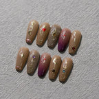 Nail Art Stickers Metal Color Moon Srar Loves Nail Slider Sticker Decals DIY Nail Supplies M199