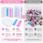 Nail Foil Storage Album – 160-Slot Compact Organizer 1