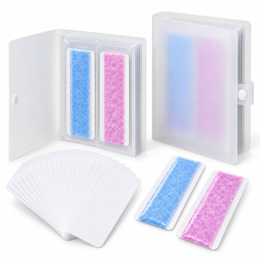 Nail Foil Storage Album – 160-Slot Compact Organizer