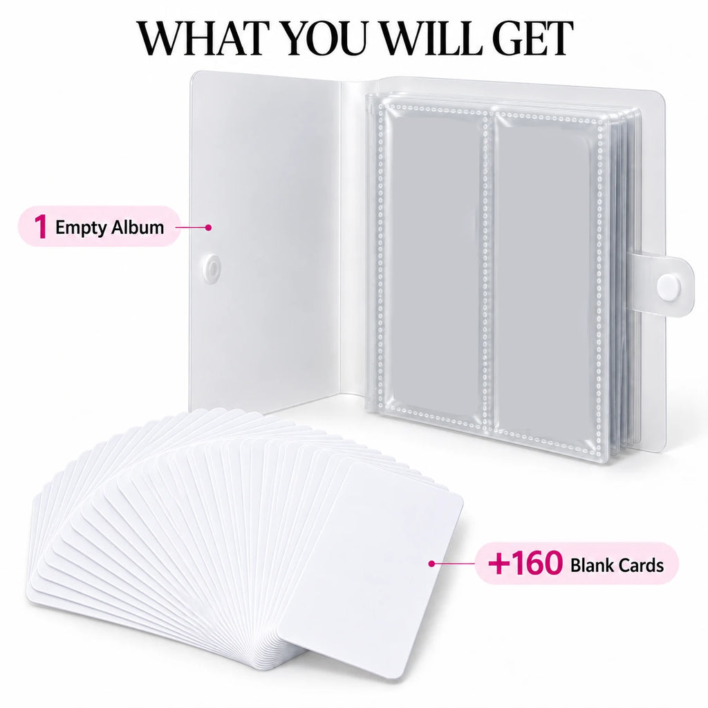 Nail Foil Storage Album – 160-Slot Compact Organizer