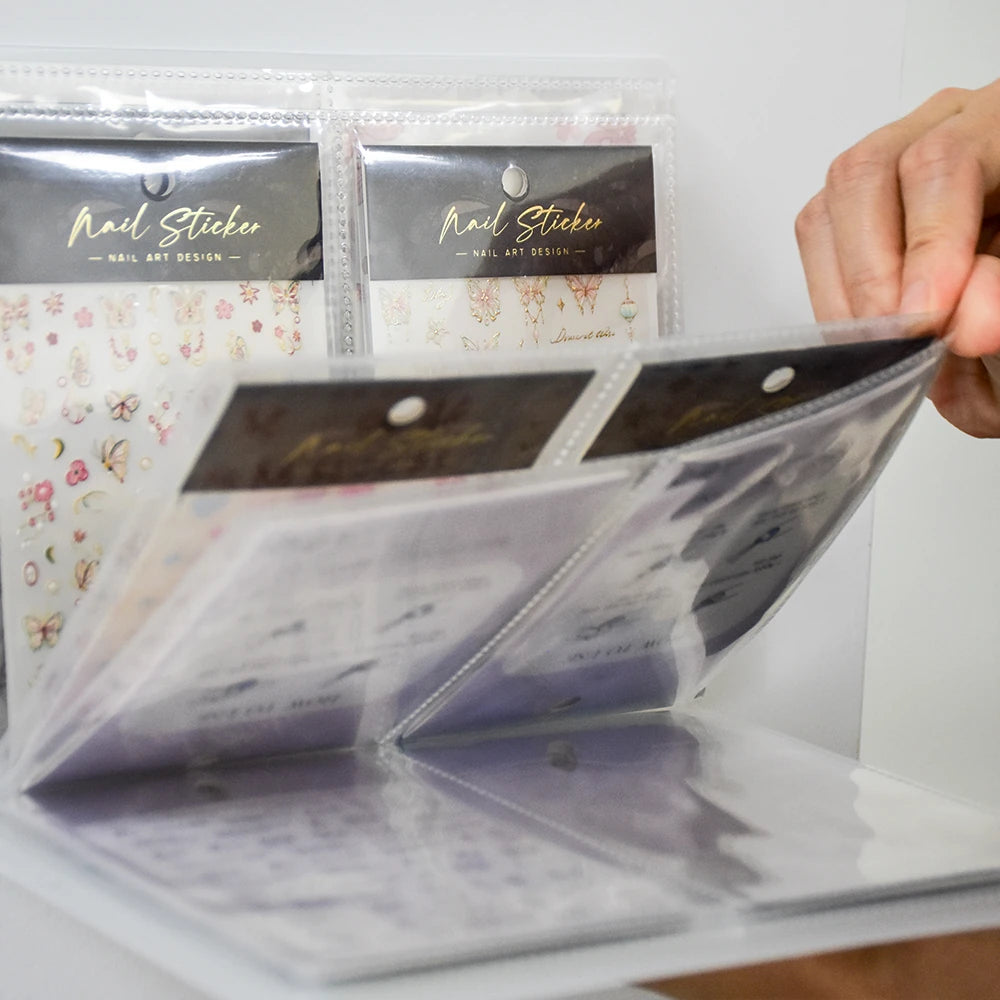 Nail Sticker Organizer Album (80/160 Slots)