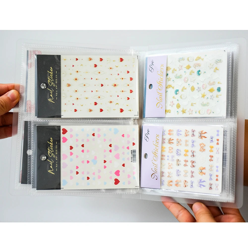 Nail Sticker Organizer Album (80/160 Slots)