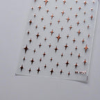 Tensor Nail Art Stickers Metal Effect Star Heart Shape Sticker Decals - Nail MAD