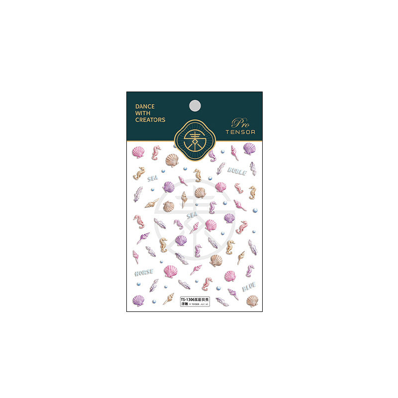 Tensor Nail Stickers Embossed Starfish TS1289 - Nail MAD