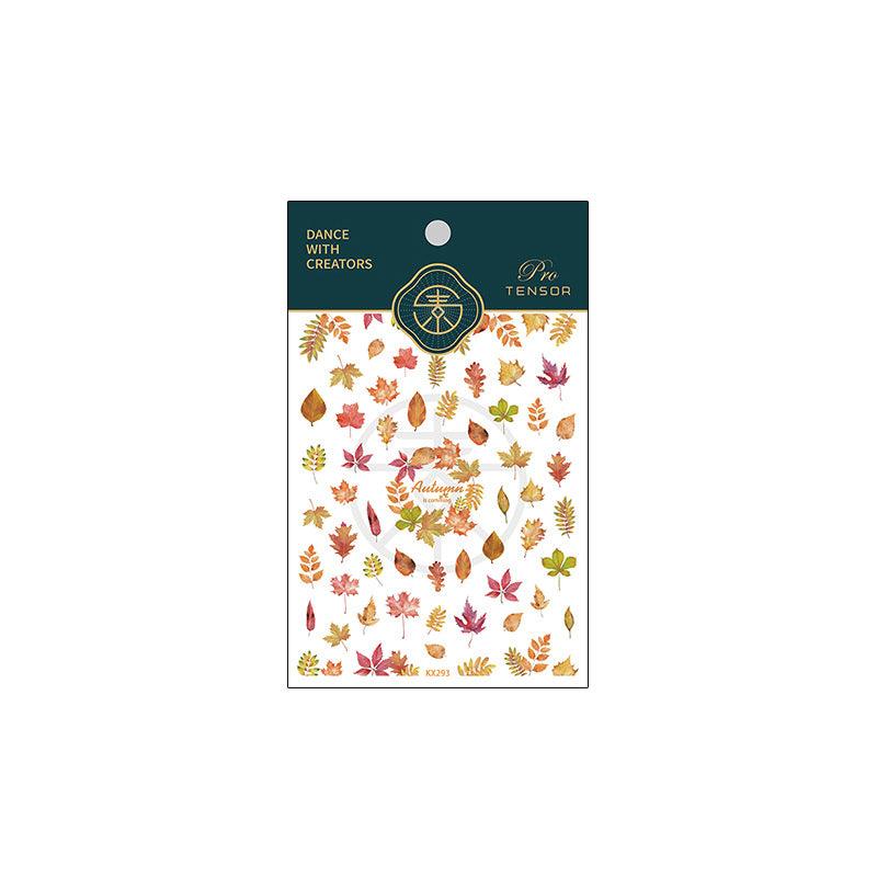 Tensor Nail Art Stickers Fall Maple Leaf Sticker Decals - Nail MAD