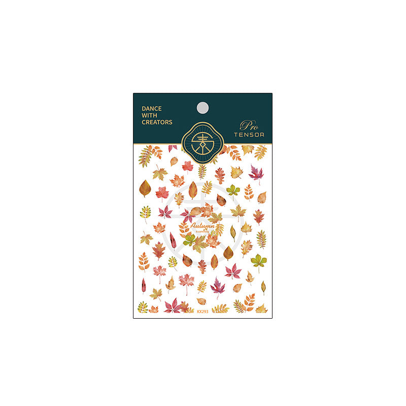 Tensor Nail Art Stickers Fall Maple Leaf Sticker Decals - Nail MAD