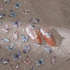 Aurora Shell Light Nail Art Stickers Adhesive Watercolor Butterfly Sticker Decals TL179 - Nail MAD