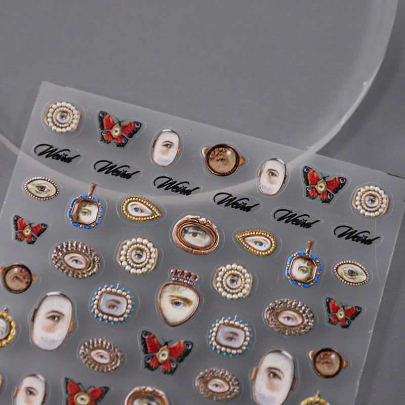 Tensor Nail Art Stickers Eyes Sticker Decals - Nail MAD