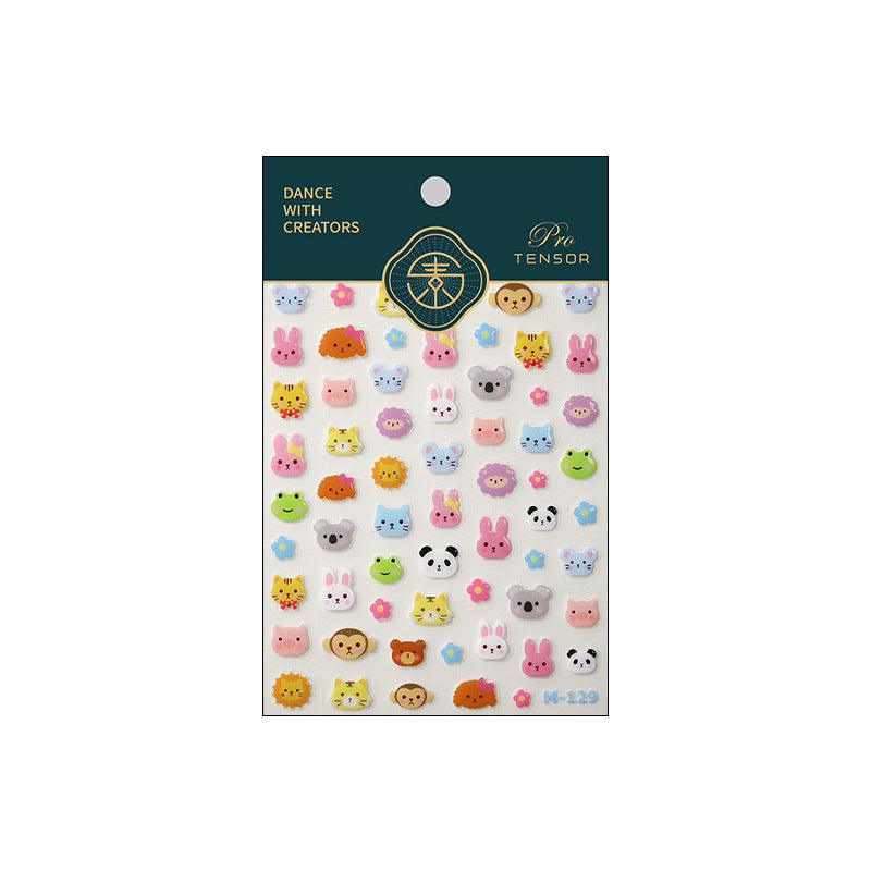 Tensor Nail Art Stickers Cartoon Jelly Sticker Decals M129 - Nail MAD