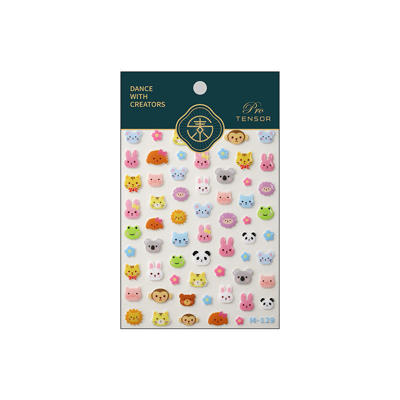 Tensor Nail Art Stickers Cartoon Jelly Sticker Decals M129 - Nail MAD