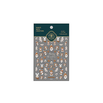 Nail Art Stickers Adhesive Slider Christmas Snowman Sticker Decals - Nail MAD