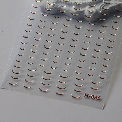 Tensor Nail Art Stickers Metal Colors Lines Sticker Decals - Nail MAD