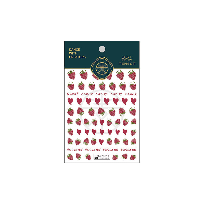 Tensor Nail Art Sticker Embossed Raspberry TS1523 - Nail MAD