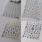 Tensor Nail Art Stickers Metal Colors Lines Sticker Decals - Nail MAD