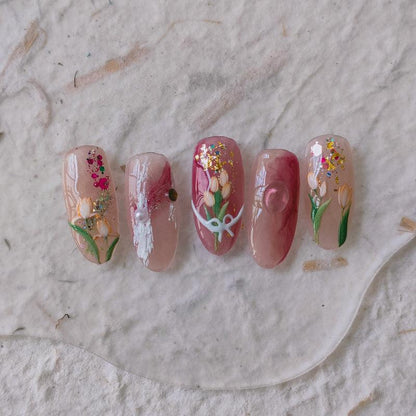 Tensor Nail Art Stickers Tulip Sticker Decals - Nail MAD