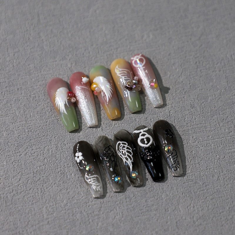 Tensor Nail Art Stickers White Wings Sticker Decals - Nail MAD