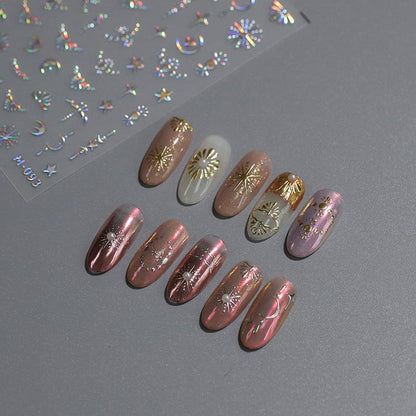Tensor Nail Art Stickers Metal Colors Series Sticker Decals - Nail MAD