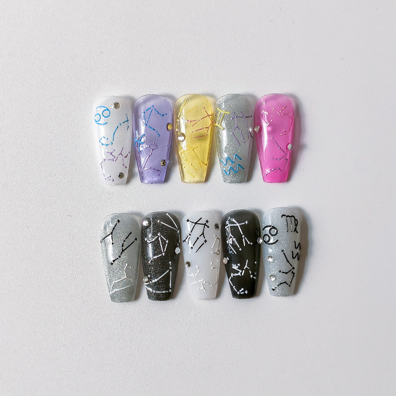 Tensor Nail Art Stickers Embossed Zodiac Sticker Decals TS2318 - Nail MAD