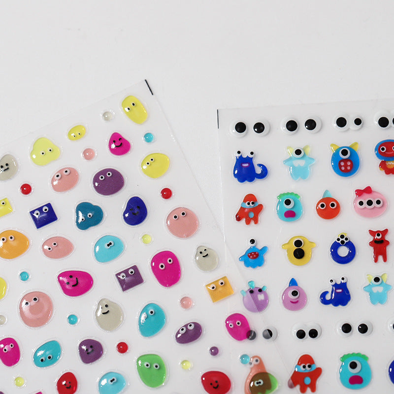 NailMAD Nail Art Stickers Adhesive Slider Cute Cartoon Jelly Sticker Decals - Nail MAD