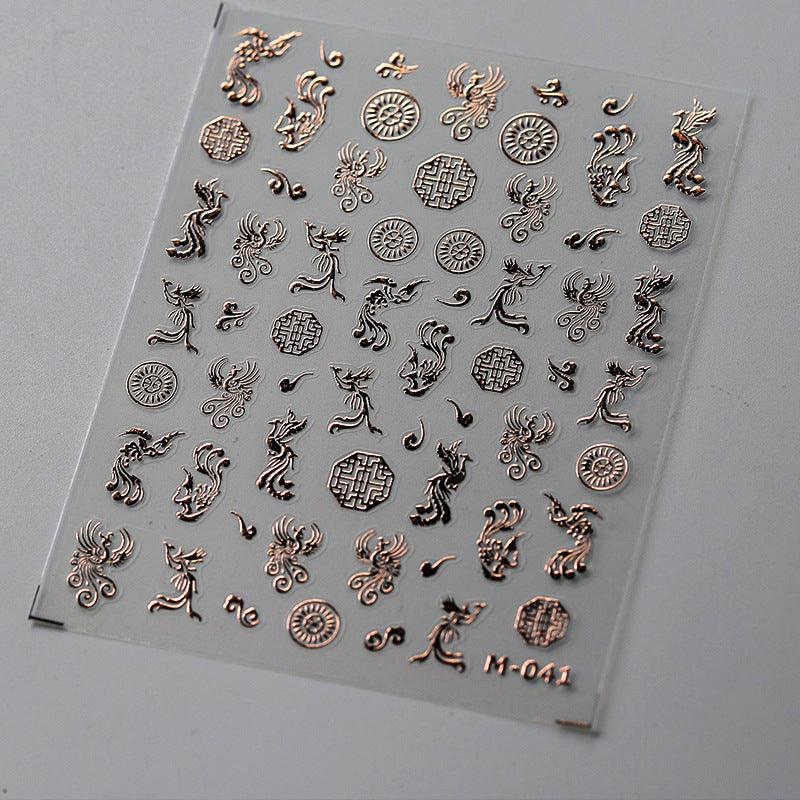 Tensor Nail Art Stickers Metal Colors Lines Sticker Decals - Nail MAD