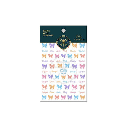 Tensor Nail Art Stickers Embossed Bowknot Sticker Decals - Nail MAD